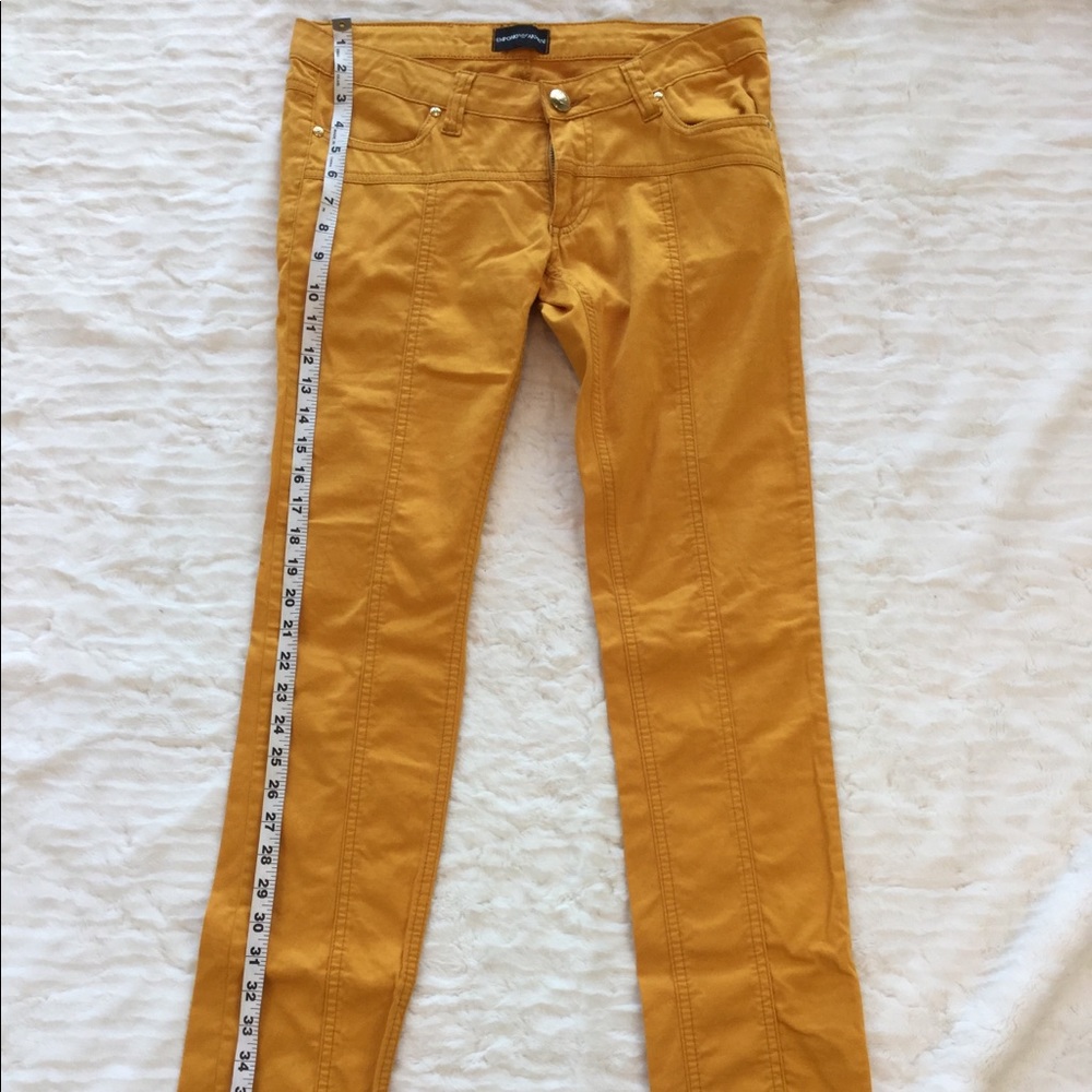 Yellow Emporio Armani Skinny Jeans